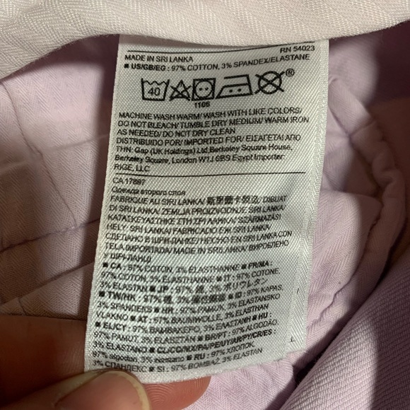 Banana Republic crop Pink Sloan Pants. Size 6. - Picture 5 of 9